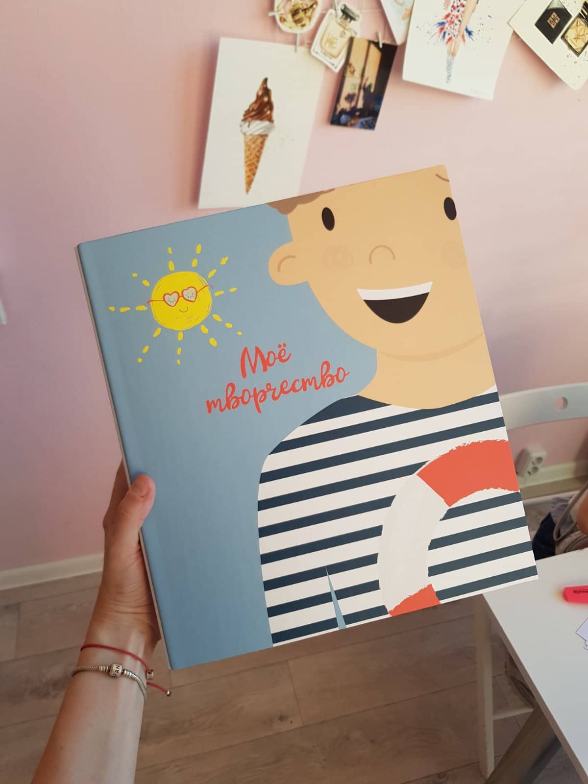 папка для рисунков и документов моряк