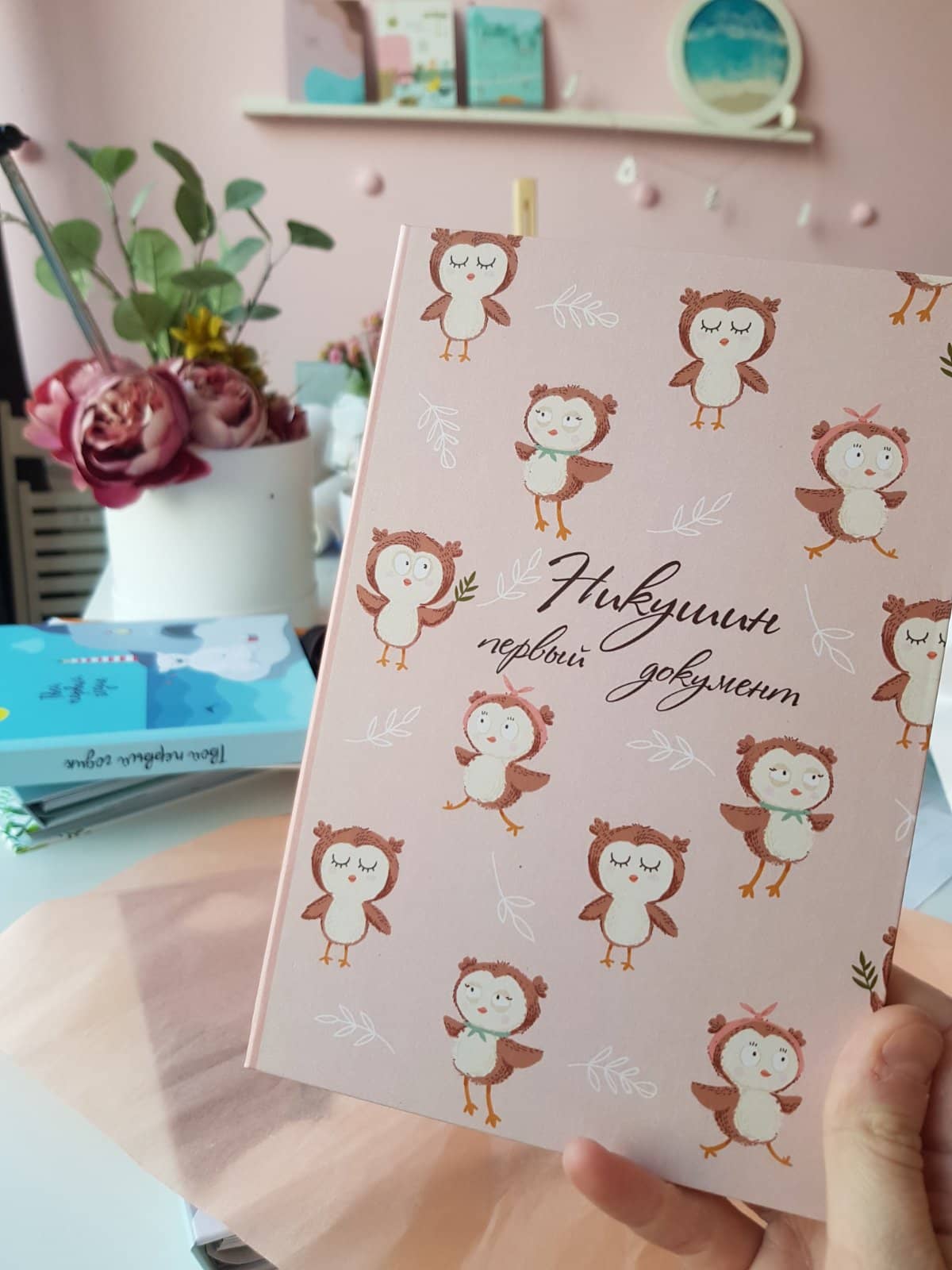 Папка для свидетельства Совушки